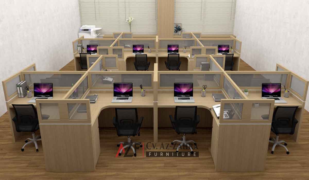 Meja Kerja Partisi Kantor