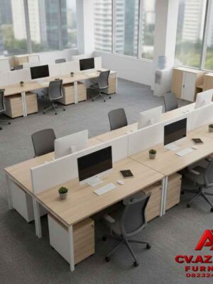 Jual Meja Kantor Sekat Costum