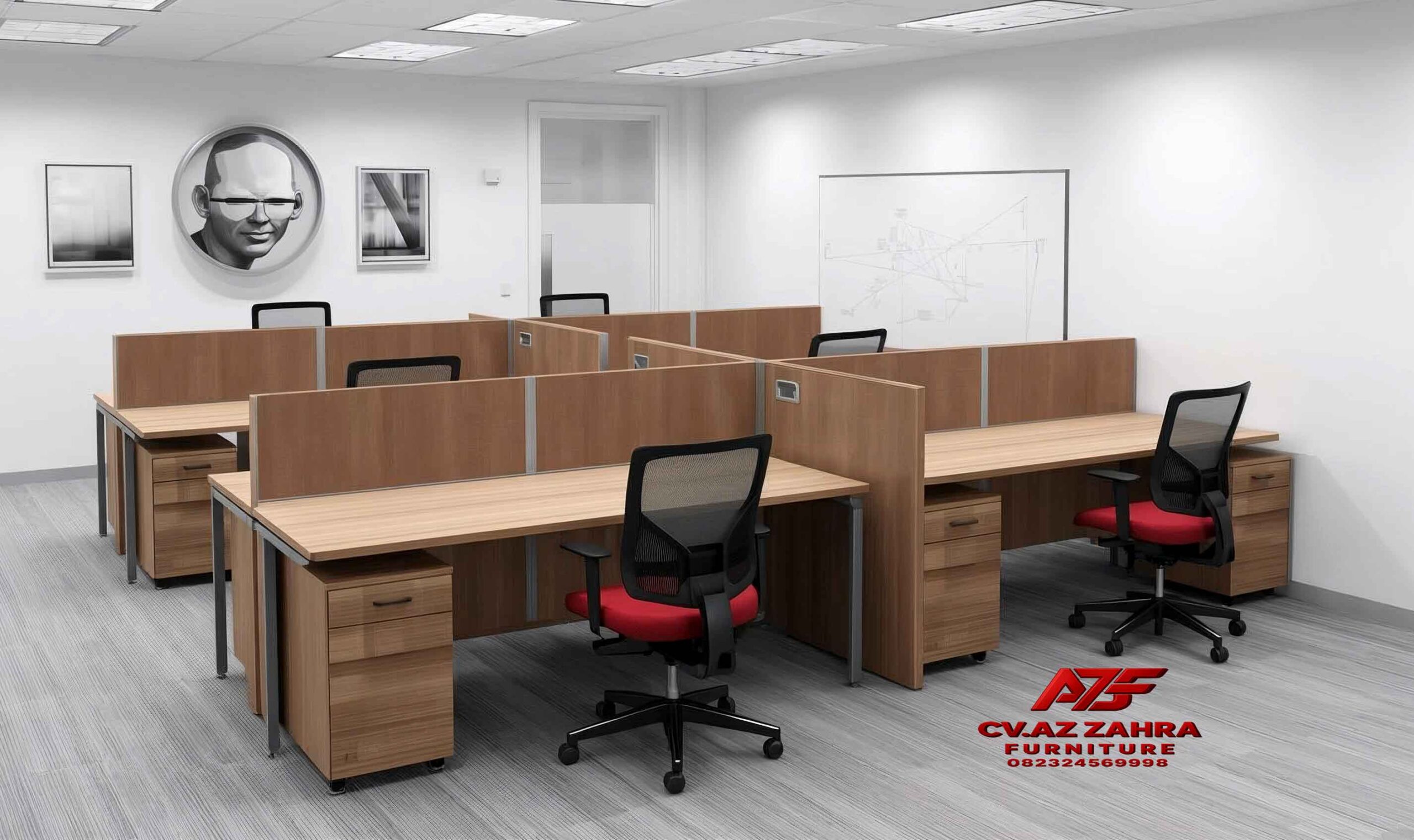 Jual Meja Sekat Murah Costum